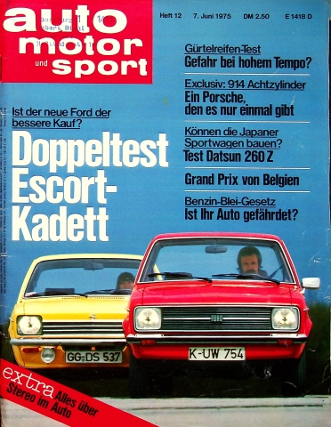 Deckblatt Auto Motor und Sport (12/1975)
